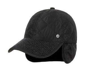 Quilted Style-Mix Cap mit Ohrenklappen by bugatti schwarz 58 cm