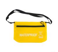 QuivyLivy Wasserdichte PVC Kulturtasche, 500D Mesh Material Mit Verstellbarem Schultergurt, Geräumiges Design Für Schwimmen, Camping Und Reisen, Leicht Und Tragbar(26 * 11 * 20cm Yellow)