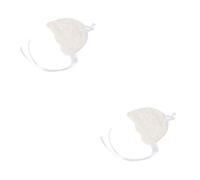 QUMIIRITY 2stücke Neugeborenen Mütze Aus Spitze Mit Verstellbarem Seidenband Für Fotoshootings Weiße Babykopfbedeckung Für Besondere Anlässe Und Stilvolle Auftritte