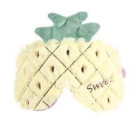 QUMIIRITY Plüsch Schlafmaske mit Niedlichem Ananas Atmungsaktive Augenbinde und Bequem Blickdicht für Erholsamen Schlaf für Reisen und Entspannung Zufällige Farbe Zufällige Farbe