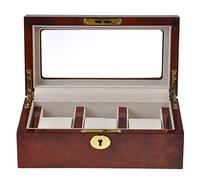 QUSYZD Uhrenbeweger, Uhrenboxen, Schmuckkästchen, Organizer, Halter, Aufbewahrungsbox aus Holz, ideal für die Uhrenpräsentation im Schaufenster,