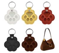 Quvxzy Schlüsselanhänger Für Tierhaare - 5 Stück Mit Tierhaar Erinnerung Und Schlüsselanhänger Hundehaare, Pfotenabdruck-Design, Ideal Zum Sammeln Von Katzen- Und Hundehaaren Als Erinnerungsstück
