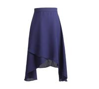 QuxetlRyz Balette Kleidung Mädchen Ballettrock Damen Langer Wickelrock aus Chiffon for Erwachsene Ballett-Tutu mit Schnürung Tanzrock Ballerinarock Tanzbekleidung Ballettkleid(Blue)