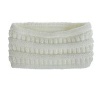 QUXVUIS Breite Anwendung: Gestrickte Winter Stirnbänder für Damen bleiben warm und stilvoll. Breites Strick Stirnband. Warmes gestricktes Stirnband, Weiß
