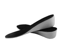 QUXVUIS Einlegesohlen mit Höhenerhöhung, bequeme Schuheinlagen mit unsichtbarer Fersenerhöhung, geeignet für Damen und Herren, Sportschuhe, atmungsaktiv, Schwarz, 4.5 cm