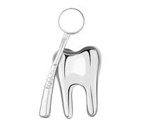 QUXVUIS Lustige, niedliche Krankenschwester Brosche aus Emaille, Schmuckaccessoires, Brosche, Anstecknadel, Cartoon Zähne, Zahnnadel, Outfit Aufwertung, modische, exquisite, Silber, 3.1x1.5cm