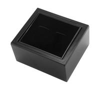 QUXVUIS Schwarzes Manschettenknopf Etui zur Aufbewahrung und Organisation von Manschettenknöpfen und Schmuck. Ideal für Schmuckliebhaber und Sammler. Produkt: Schwarze