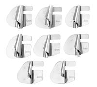 QWORK® 8 Stück Nähmaschinen Zubehör Rollsaum Nähfuß, Edelstahl, 3-10mm
