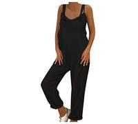 QWUVEDS Jumpsuit Damen Sportlich Eng Latzhose Overalls Strampler Frauen Baggy Größe lässige Plus Jumpers Spielanzug lockerer Damen-JumpAnzug Jumpsuit Damen Samt