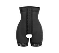 QWWQYDY Shape Body Damen Frauen Body Sculpt Shaper Hohe Taille Bauch Steuer Höschen Butt Lifter Flachen Bauch Hosen Geöffneter Gabelung Hüften Vergrößerung Unterwäsche(Black,L)