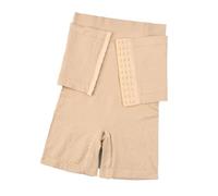 QWWQYDY Shape Body Damen Frauen Feste Bauch-Steuer Mit Haken Butt Heber Shapewear Höschen Hohe Taille Trainer Körper Former Shorts Weibliche Abnehmen(Beige,S)
