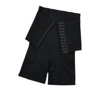 QWWQYDY Shape Body Damen Frauen Feste Bauch-Steuer Mit Haken Butt Heber Shapewear Höschen Hohe Taille Trainer Körper Former Shorts Weibliche Abnehmen(Black,L)
