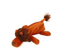 Qxiao Federmäppchen Cartoon Tier Löwe Tiger Krokodil Nilpferd Federmäppchen 3D Plüsch Federmäppchen mit Reißverschluss Kreativer Organizer für Zuhause Büro, Löwe, Einheitsgröße, Kompakt