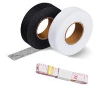 QYRDBGY 2 Stück Saumband zum Aufbügeln Waschfest, 73 m × 20 mm Bügelband für Vorhänge mit Maßband Körper Saumband Selbstklebend Nahtband Klebeband zum Aufbügeln für Kleidung Vorhänge