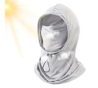 Qzdtue Golf Maske, UPF 50+ Hut mit Gesichts- und Halsklappe, kühlendes Ice Silk-Material, 40 x 46 cm, Sweatshirt, trocknend, atmungsaktiv, UV-Schutz, Gesichtsabdeckung, Gaiter für Radfahren