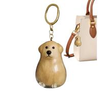 Qzdtue Hundehaar-Sammler-Schlüsselanhänger, transparenter -Andenken-Charm, niedlicher Ornament-Anhänger, 4,7 x 3,5 cm, tragbarer Speicherhalter, ideal für Tasche, Handtasche, Auto, Reisen