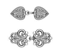 QZKJQDD 2 Stück Vintage Pullover Clips, Retro Swirl Mantel Broschen, Cinch Clip für Kleider & Hosen, Dekorative Kleiderklammern für Damen, Retro Swirl Clips Schal-Schnalle für Damen