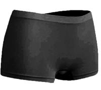 r-dessous 6 Stück schwarz Microfaser Panty Set Damen Hipster Unterwäsche Boxer Shorts Pantys Boxershorts Groesse: L/XL