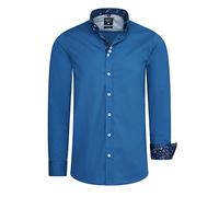 R-Neal Herren Business Hemd Stretch Langarm Hemden Kentkragen Büro-Hemd Freizeit-Hemd Hochzeit-Hemd S M L XL XXL 3XL 11022-30, Größe:3XL, Artikel/Farbe:Petrol 030