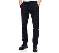 R-Neal Herren Chinohose Regular Fit Stretch Pants Stoff-Hose mit Reißverschluss 5-Pocket Hose Komfortabler Sitz 233, Farbe:Schwarz, Hosengröße:31W / 32L