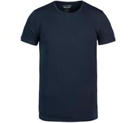 T-Shirt PME LEGEND "PME 2-packbasict-shirt", Herren, Gr. M, blau (schwarz sapphire), Jersey, Obermaterial: 95% Baumwolle, 5% Elasthan, unifarben, regular fit normal, Rundhals, Shirts Multipacks (43149