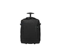 R Roncato Rucksack Trolley Linie CLEVER für Billigflüge Größe EasyJet 45 x 35 x 20 cm, Schwarz , Zaino Trolley EasyJet 45x35x20 cm, Klassisch