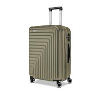 R Roncato Trolley FIBRA, erweiterbar, militär-grün, L, Hartschalenkoffer, erweiterbar, drehbare Räder