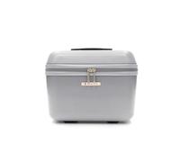 R Roncato Trolley FIBRA, erweiterbar, silber / schwarz, BEAUTY CASE, Hartschalenkoffer, erweiterbar, drehbare Räder