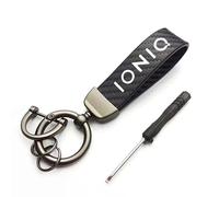 R-timer Auto Schlüsselanhänger für Hyundai Ioniq 5 2021 2022 2023, Wildleder Schlüsselband Sportlich, Logo Ersat Zubehör, KFZ Schlüsselring Robust & Langlebig,A