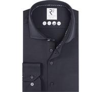 R2 Hemd Dobby Knitted Anthrazit - Größe 39 Grau 39