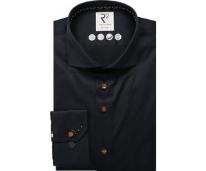 R2 Amsterdam Modern Fit Hemd extra langer Arm marine