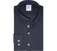 R2 Hemd Uni Dunkelblau - Größe 42 Dunkelblau 42