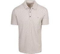 R2 Amsterdam Polo Print Beige - Größe XL Beige XL