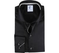 R2 Hemd Extra Long Sleeves Schwarz - Größe 48 Schwarz 48