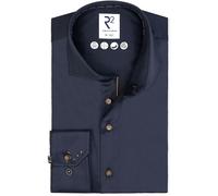 R2 Hemd Fine Twill Navy - Größe 41 Dunkelblau 41