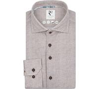 R2 Hemd Knitted Sorona Braun - Größe 41 (L) Braun 41