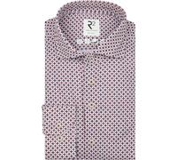 R2 Hemd Knitted Sorona Drück Mauve - Größe 41 (L) Rot 41