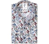 R2 Hemd Poplin Flower Druck Multicolour - Größe 44 Multicolour 44