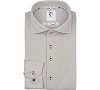 R2 Hemd Technical Knitted Dobby Beige - Größe 38 Beige 38