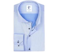 R2 Hemd Twill Blau - Größe 39 (M) Hellblau 39