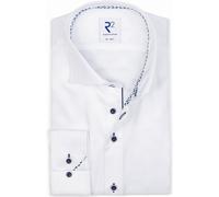 R2 Hemd Twill Weiß - Größe 42 Weiß 42