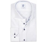R2 Hemd Twill Weiß - Größe 43 Weiß 43