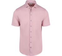 R2 Short Sleeve Hemd Technical Knitted Dobby Rosa - Größe XXL Pink XXL