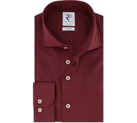 R2 Wolle Hemd Bordeaux - Größe 44 Rot 44