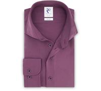 R2 Wolle Hemd Lila - Größe 42 Violett 42