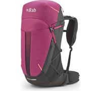 Rab Wanderrucksack Airox 34ND - 34 l, leicht & atmungsaktiv - Gr. S/M, Mulberry/Black