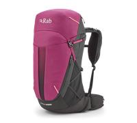 Rab Wanderrucksack Airox 34ND - 34 l, leicht & atmungsaktiv - Gr. S/M, Mulberry/Black