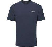 Rab Crimp Logo Herren T-Shirt, blau XXL