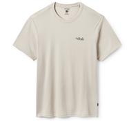 Rab - Crimp Logo Tee - Funktionsshirt, Gr. M, beige (Pebble)