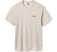 Rab - Crimp Logo Tee - Funktionsshirt, Gr. XL, beige (Pebble)